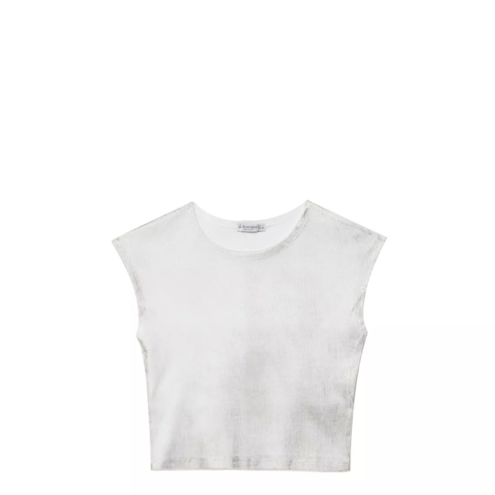 White Sleeveless Crop Top
